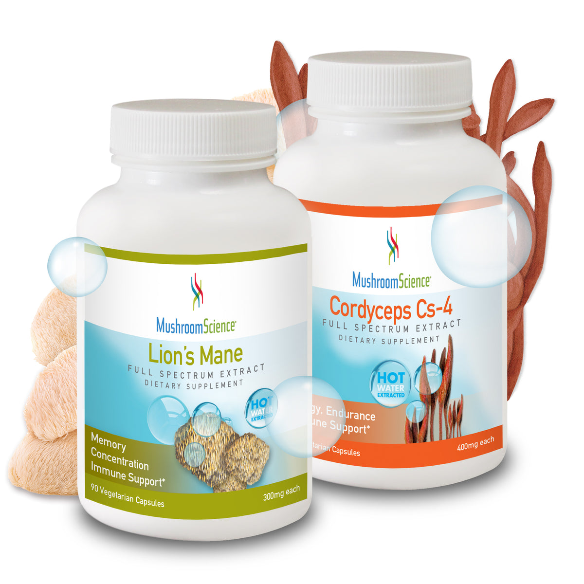 Lion’s Mane & Cordyceps Bundle Mushroom Science